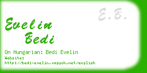 evelin bedi business card